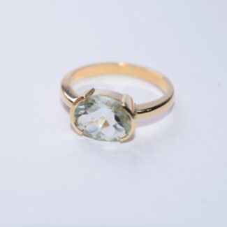 Anillo Ovalis Amatista Verde